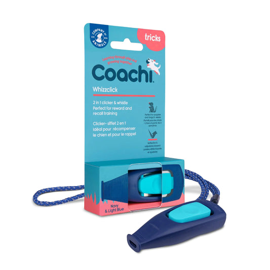 Coachi Whizzclick 2 - in - 1 Combined Clicker and Whistle Dog Training Whistle for Recall and Clicker Training for Rewarding Adjustable and Reflective Lanyard Suitable for Dogs and Puppies - Avant Garde K9