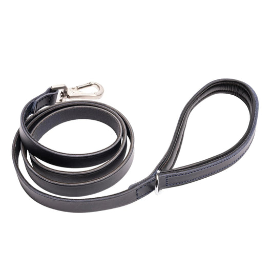 Filbert Genuine Oiled Leather Dog Leash Leather Leash for Medium & Small Dogs Leather Leashes for Large Breed Dogs 5 ft Dog Leash Leather Leash Training Dog Leather Leash Navy +4 Colors - Avant Garde K9